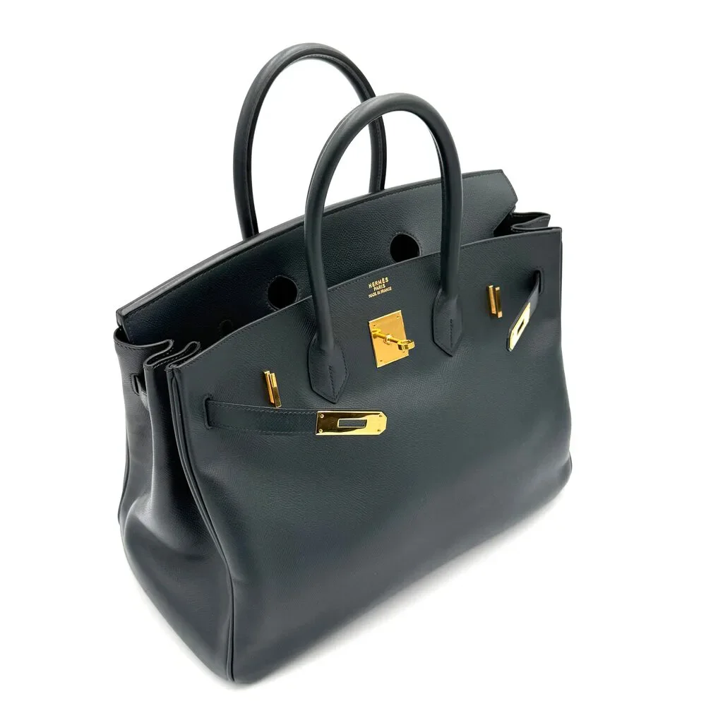 Birkin 35 Epsom Indigo - Picture 13 of 13